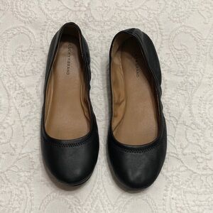 Lucky Brand Size 9.5M Black Ballet Flats